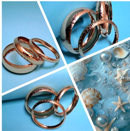 Vintage Style Bangles – Set of 3 Gold-Plated Iron Bangles for Elegant Layering