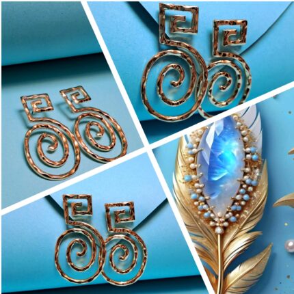 Spiral of Life Earrings | 14K Gold-Plated Zinc Alloy