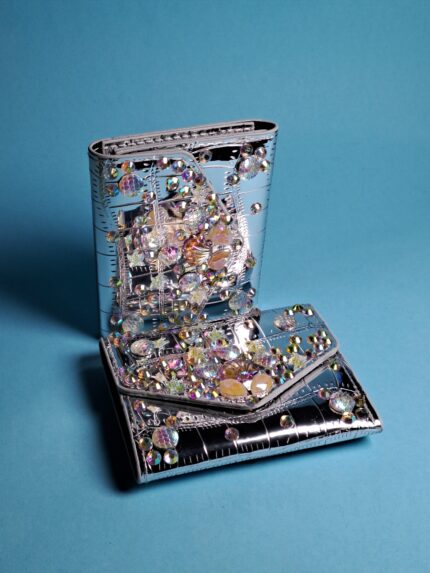 Mermaid sparkling silver wallet's